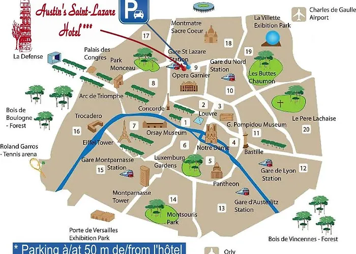 Отель Austin's Saint Lazare 3*