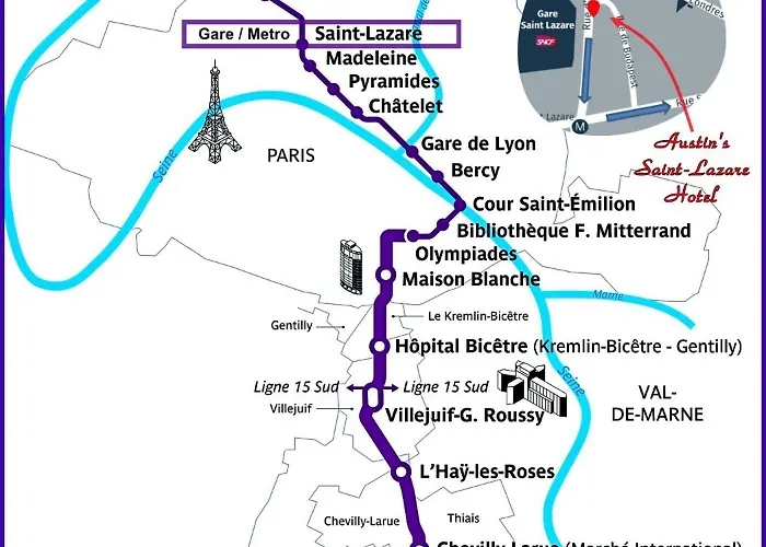 Отель Austin's Saint Lazare Париж